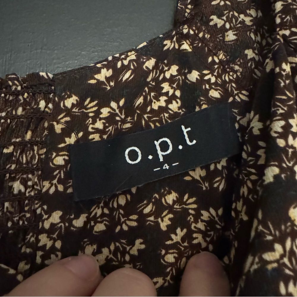 OPT Lenon Floral Midi Dress sz 4 - Picture 6 of 8
